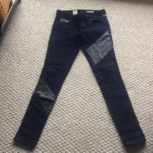 Volcom Nu Metal legging jeans leather pants USA size 28 5 7